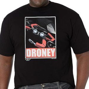 MARVEL Spider-Man Homecoming Droney 3XL Black T-Shirt Chest: 57" Mens NEW Tee